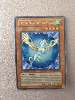 YUGIOH CRYSTAL BEAST PEGASUS ULTRA RARE FOTB-EN007 1ST ED NM - Image 1