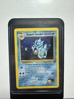 Pokemon Card - Giovanni's Gyarados 5/132 Gym Challenge Holo Rare - Image 1