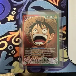 Monkey D. Luffy Trading Card One Piece TCG OP13-001 Leader Parallel NM - Image 1