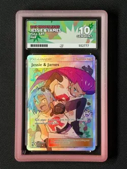 ACE 10 Jessie And James 68/68 Full Art Pokemon Card Hidden Fates GEM MINT - Image 1