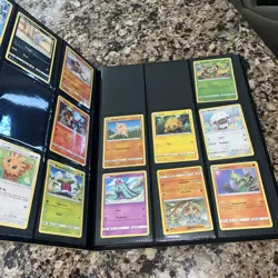 2019 Ultra Pro TCG Pokemon Pikachu 9 Pocket Binder Yellow With Cards - Image 3