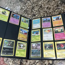 2019 Ultra Pro TCG Pokemon Pikachu 9 Pocket Binder Yellow With Cards - Image 5