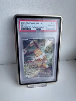 Pokemon TCG Eevee Prismatic Evolutions Promo Card SVP173 PSA 10 - Image 1