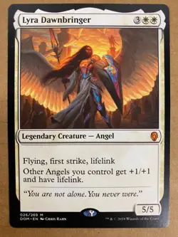 MTG 1x Lyra Dawnbringer # 26 Dominaria Modern Magic the Gathering Card x1 NM - Image 1
