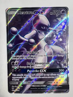 Pokemon TCG English Card Shining Legends Mewtwo GX 72/73 Full Art - Image 1