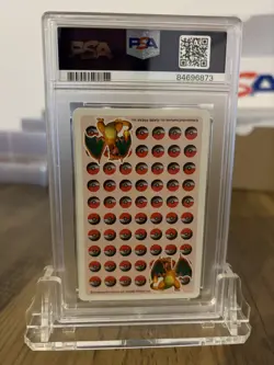 PSA 10 1998 POKEMON STADIUM RED NINTENDO POKER PLAYING CARD CHARIZARD ?? POP 18 - Image 3