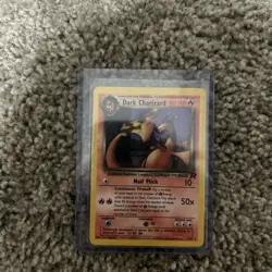 2000 POKEMON TCG Dark Charizard 21/82 Team Rocket WOTC Rare Vintage Card LP - Image 1