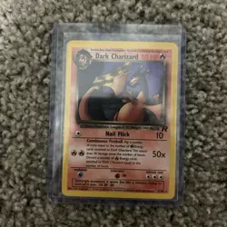 2000 POKEMON TCG Dark Charizard 21/82 Team Rocket WOTC Rare Vintage Card LP - Image 4