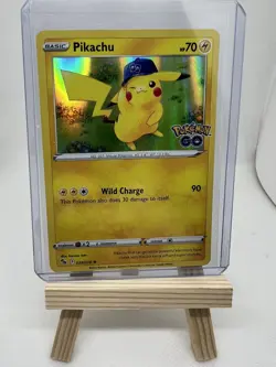Pikachu 28/78 Pokemon Go Set Holographic Rare Pokemon Card TCG 2022 - NM/M - Image 1