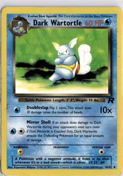 Pokemon TCG Dark Wartortle Team Rocket 46 Regular Unlimited Trading Card TCG - Image 1