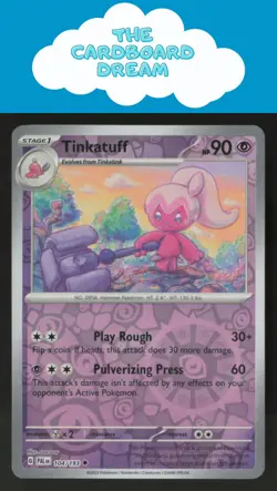 Tinkatuff SV02: Paldea Evolved #104/193 Reverse Holo Uncommon Pokemon Card - Image 1