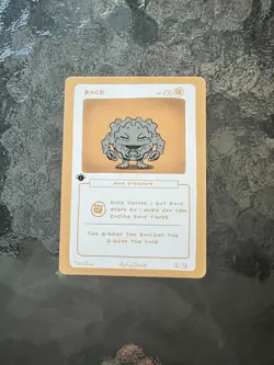 1st Edition Pokederp 2 Rock - Graveler 5/38 Custom Derpy Card - Image 1