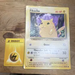 Pokemon Card Pikachu 58/102 JUMBO - NOT FOR PLAY USE - Promotional Product - Image 1