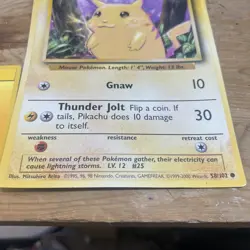 Pokemon Card Pikachu 58/102 JUMBO - NOT FOR PLAY USE - Promotional Product - Image 3