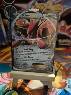 Pokemon TCG Scizor EX Breakpoint Holo Rare Card 76/122 Near Mint Condition - Image 1