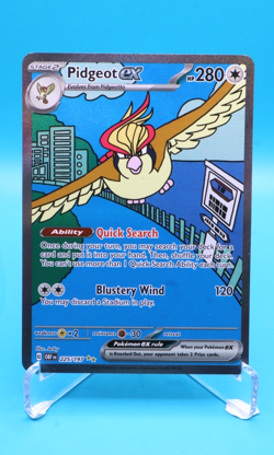 Pidgeot EX 225/197 Sv03: Obsidian Flames Holo Card Near Mint Condition - Image 1