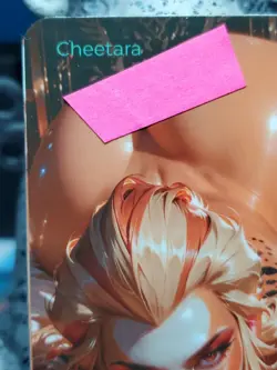 1/1 Only 1 Made Cheetara Booty Retro ThunderCats NSFW Lonestar Customs Card - Image 2