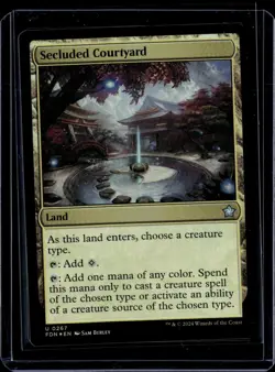 Secluded Courtyard - 267 - Foil - FDN - NM - MTG Magic the Gathering - Image 1