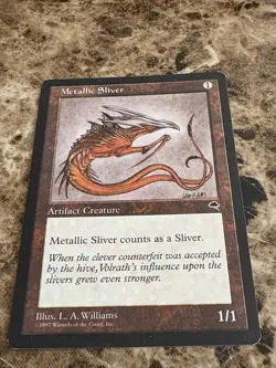 METALLIC SLIVER Magic the Gathering MTG Tempest MP - Image 1