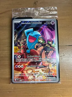 Pokemon SV: Scarlet & Violet Promo #203 Team Rocket's Wobbuffet Sealed Full Art - Image 1