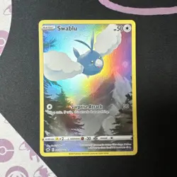 SWABLU #GG27 CROWN ZENITH GALARIAN GALLERY FULL ART HOLO - NM Pokemon TCG - Image 2