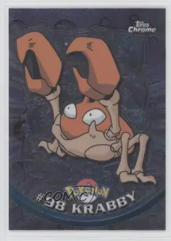 Krabby Topps Chrome Pokemon TV Animation Edition Series 2 #98 2000 - Image 1