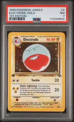 Electrode-Holo 1999 Pokemon Jungle #2 1st Edition PSA 7 - Image 1