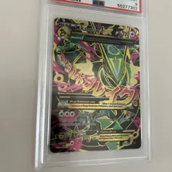 2015 Pokemon XY Roaring Skies MEGA M RAYQUAZA EX (Full Art) #105 PSA 9 - Image 5