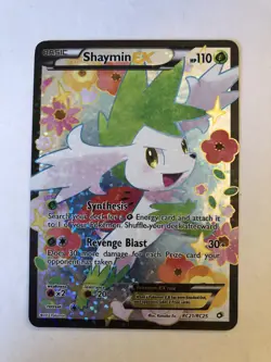 Shaymin EX ULTRA RARE RC21/RC25 Radiant Collection Pokemon TCG Holo - Image 1