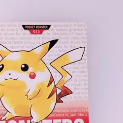 Pikachu Pokemon Carddass Red Japanese No.025 Very Rare Nintendo From Japan - Image 5