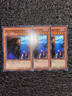 Yugioh! 3x Gravekeeper’s Spy RP02-EN075 Common 2025 Reprint Near Mint - Image 1