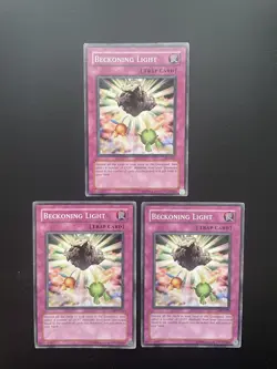 Yugioh Beckoning Light AST-053 Unlimited Edition Common MP X3 - Image 1