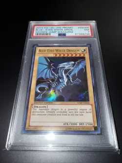 PSA 7 Blue-Eyes White Dragon JUMP-EN068 Shonen Jump Magazine 2014 Yugioh Promo - Image 1