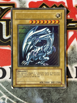 ?? Yu-Gi-Oh! Blue-Eyes White Dragon SDK-001 Unlimited Edition Damaged - Image 1