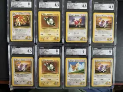 Pokemon Graded Card Collection - Lot of 8 Slabs CGC MINT 9 OC Off Center Errors - Image 1