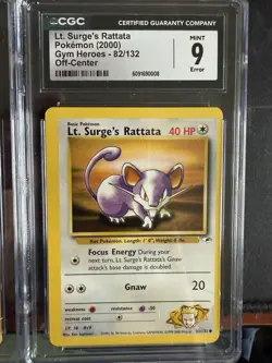 Pokemon Graded Card Collection - Lot of 8 Slabs CGC MINT 9 OC Off Center Errors - Image 5