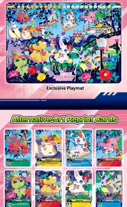 DIGIMON TCG PB09 Playmat and Promo Card Set 2 - Floral Fun PB-09 ENGLISH PB9 - Image 1