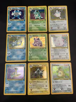 Vintage Rare Holo Pokemon Card Lot WOTC 1999 Nidoking & Nidoqueen Base Set 2 - Image 1