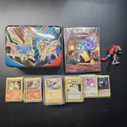 Pokemon Large Lot Of Assorted Cards, Lunch Box, Album, And Figure - Image 1