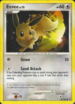Eevee (63) 63/100 Common Majestic Dawn Pokemon Card LP - Image 1