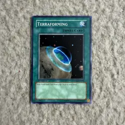 Yu-Gi-Oh! Trading Card TCG Game Terraforming Spell Card 1st Edition - Image 1