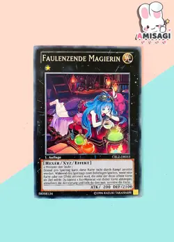 Yu-Gi-Oh! Karte Faulenzende Magierin Trading Card TCG CBLZ-DE053 Deutsch - Image 1