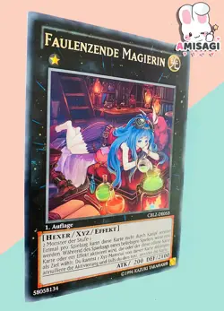 Yu-Gi-Oh! Karte Faulenzende Magierin Trading Card TCG CBLZ-DE053 Deutsch - Image 2