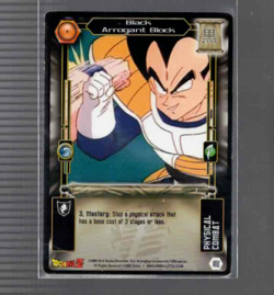 DRAGON BALL Z 2005 TRADING CARD GAME BLACK ARROGANT BLOCK - Image 1