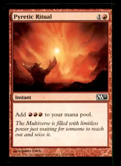 MTG Pyretic Ritual LP Light Play Magic 2011 [5216] - Image 1