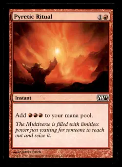 MTG Pyretic Ritual LP Light Play Magic 2011 [5324] - Image 1