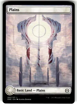 Plains (262) - Full Art Phyrexia: All Will Be One Regular MTG NM - Image 1