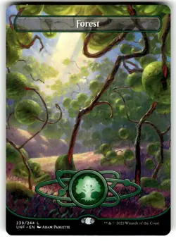 Forest (239) (Borderless) Unfinity Regular mTG - Image 1