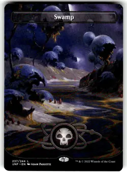 Swamp (237) (Borderless) Unfinity Regular MTG - Image 1