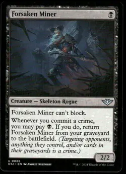 1x Forsaken Miner - Outlaws of Thunder Junction - NM-Mint - MTG - Image 1